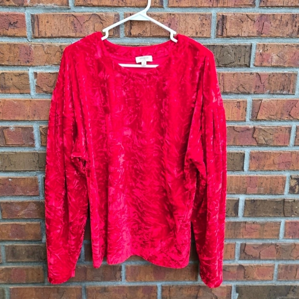 Umgee Red Long Sleeve Top